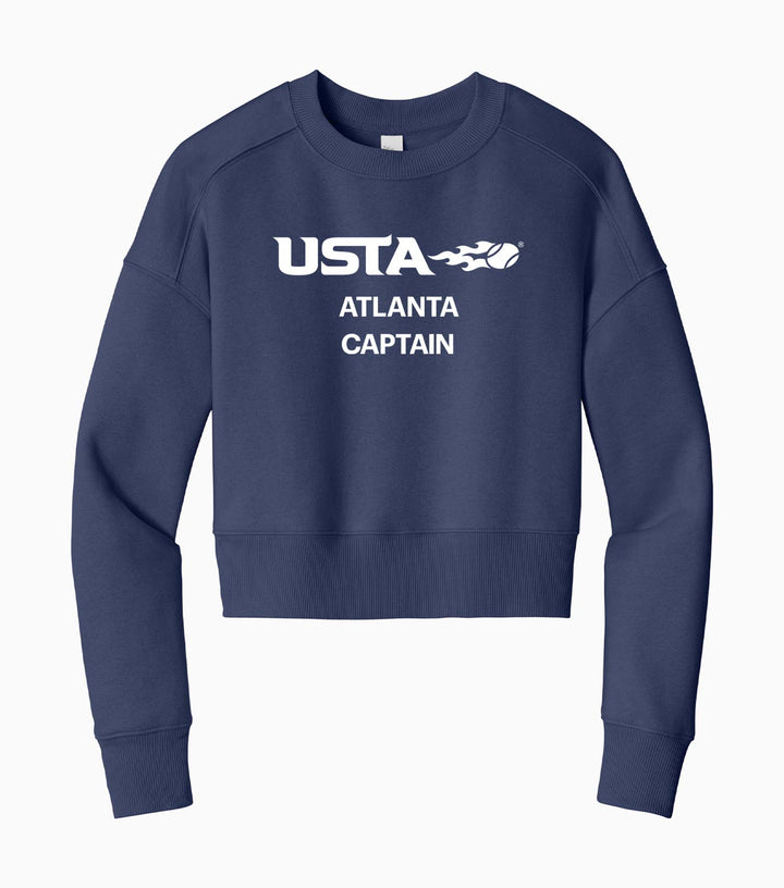 Ladies Perfect Weight Fleece Cropped Crew