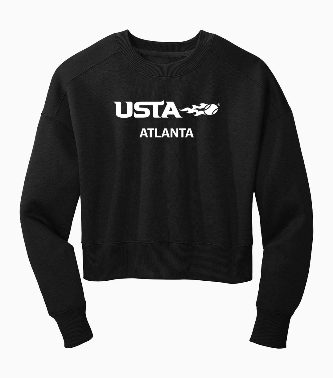 Ladies Perfect Weight Fleece Cropped Crew