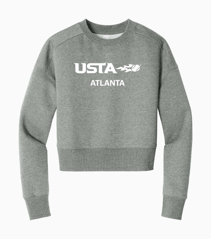 Ladies Perfect Weight Fleece Cropped Crew