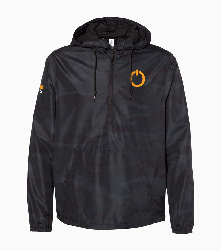 Unisex Lightweight Quarter-Zip Windbreaker Pullover Jacket