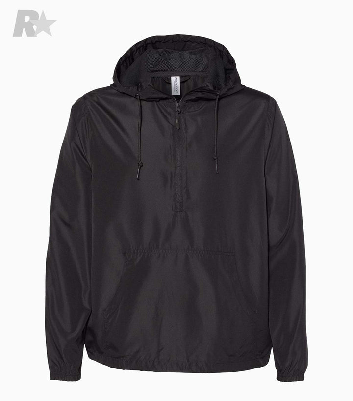 Lightweight 1/4-Zip Windbreaker Pullover Jacket