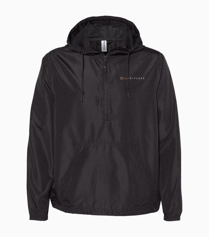 Unisex Lightweight Quarter-Zip Windbreaker Pullover Jacket