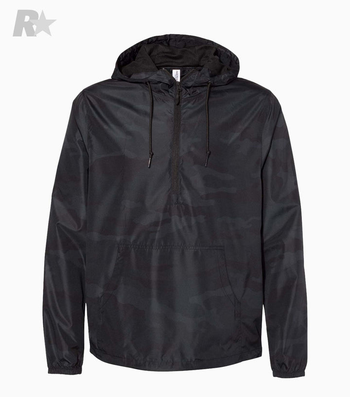 Lightweight 1/4-Zip Windbreaker Pullover Jacket