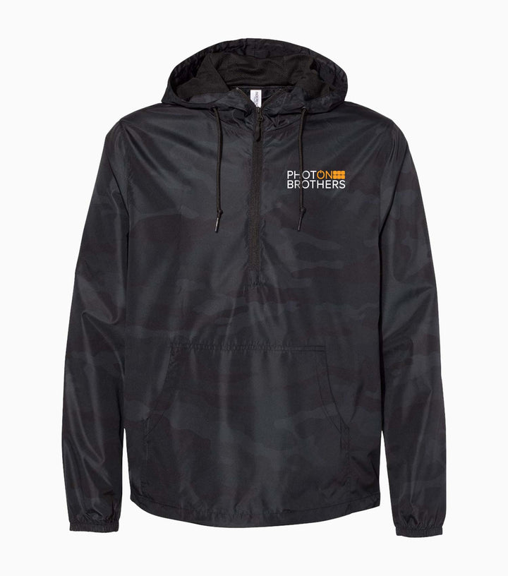 Unisex Lightweight Quarter-Zip Windbreaker Pullover Jacket