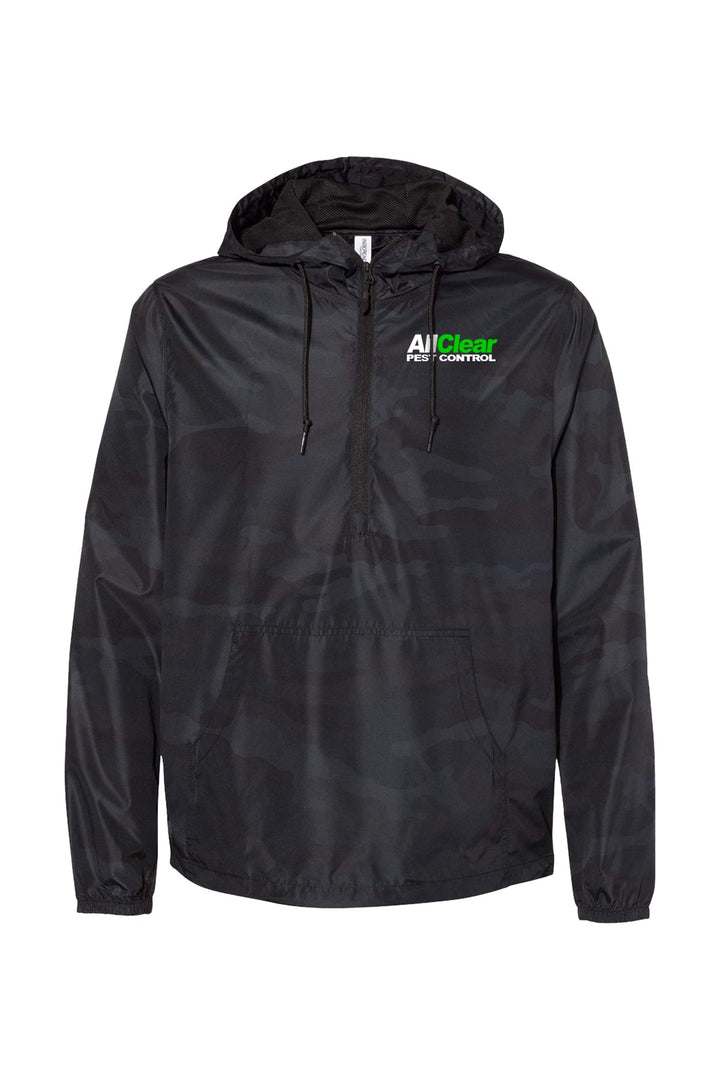 Lightweight Quarter-Zip Windbreaker Pullover Jacket