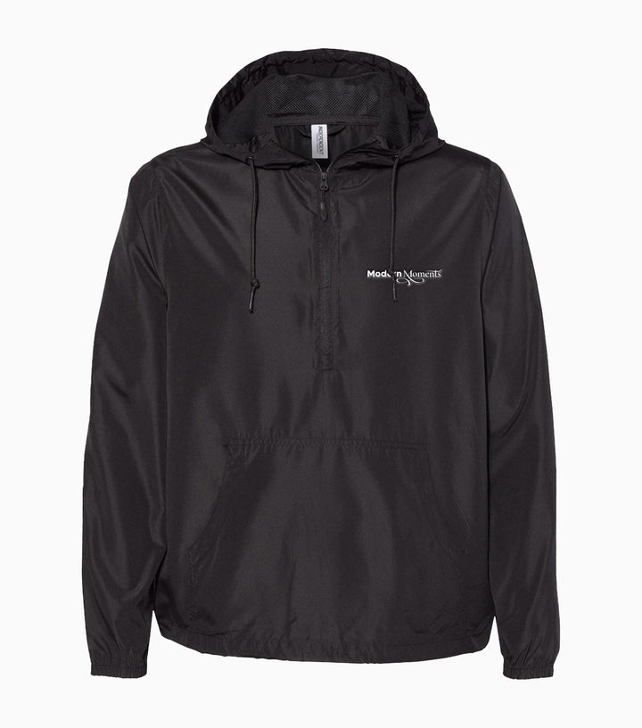 Lightweight Quarter-Zip Windbreaker Pullover Jacket