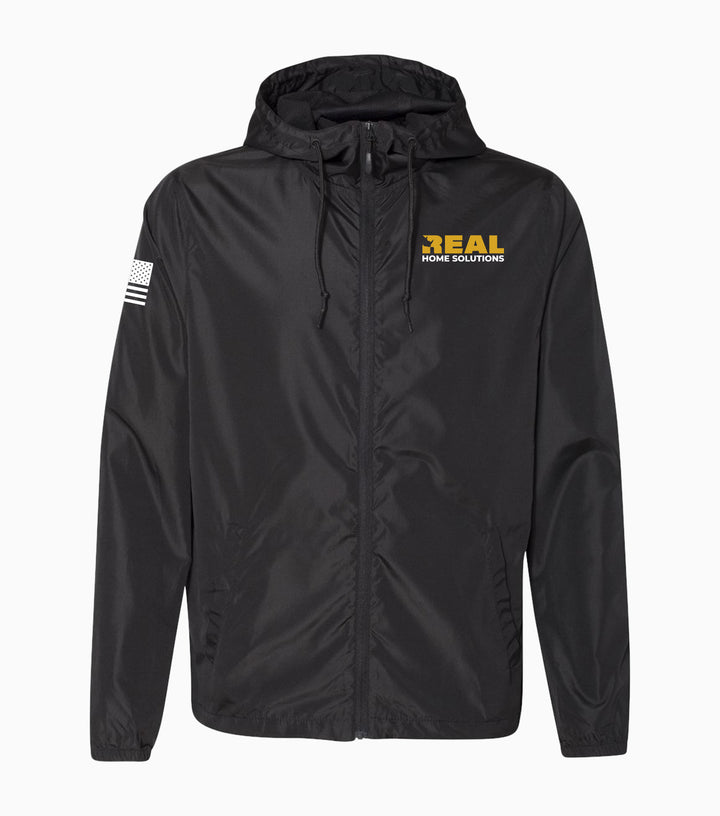 Lightweight Windbreaker Full-Zip Jacket