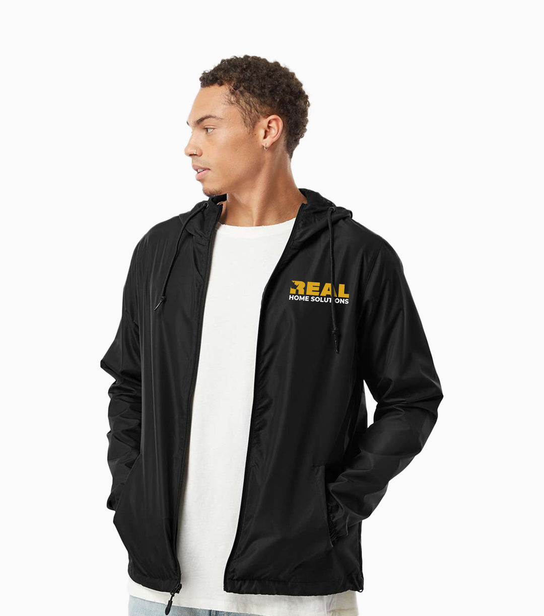 Lightweight Windbreaker Full-Zip Jacket