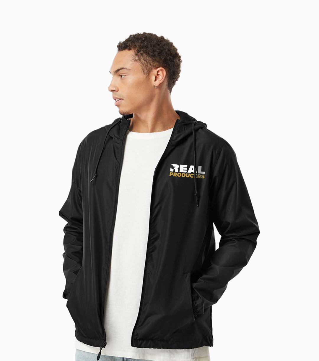 Lightweight Windbreaker Full-Zip Jacket