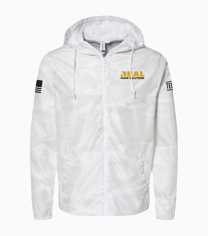 Lightweight Windbreaker Full-Zip Jacket