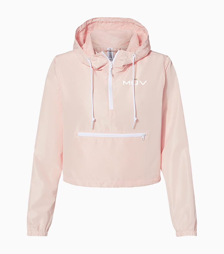 Lightweight 1/4-Zip Pullover Crop - Ladies