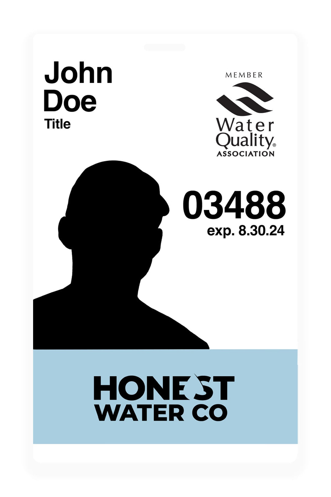 Honest Water Co ID Badge and Lanyard