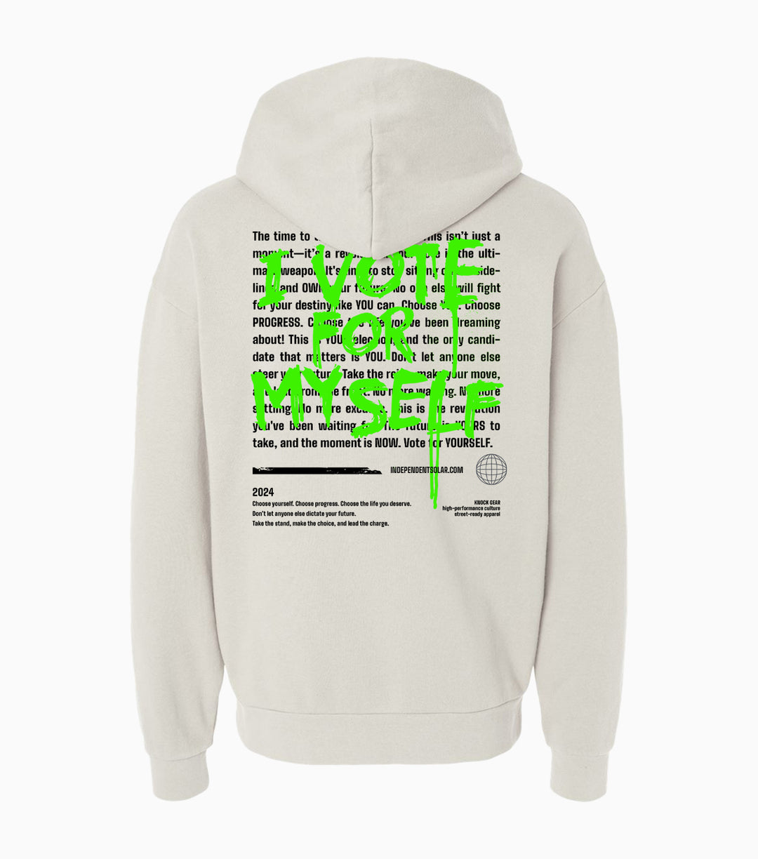 Avenue Hooded Sweatshirt - I Vote For Myself