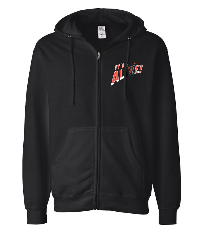 It's Alive! Unisex Midweight Full-Zip Hooded Sweatshirt