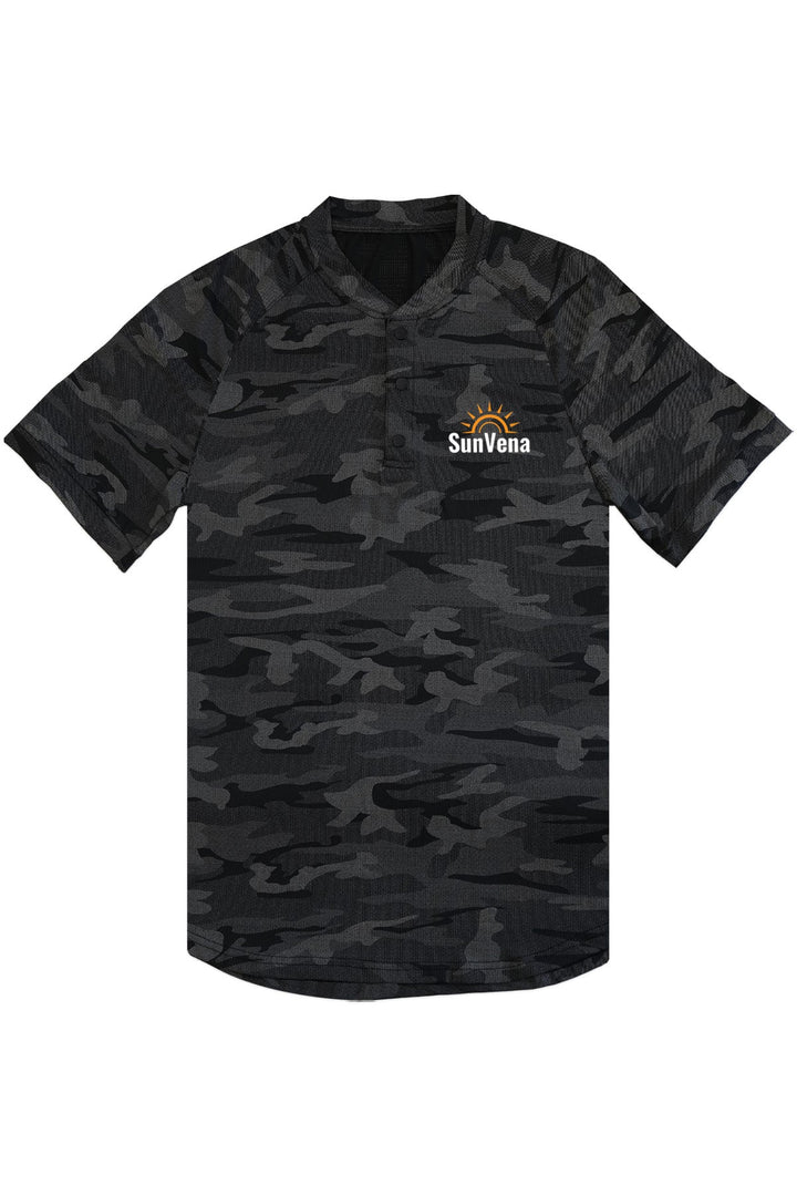 Premium Collarless Polo: Camo