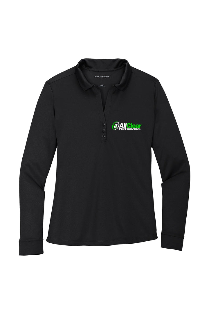 Ladies Silk Touch Performance Long Sleeve Polo