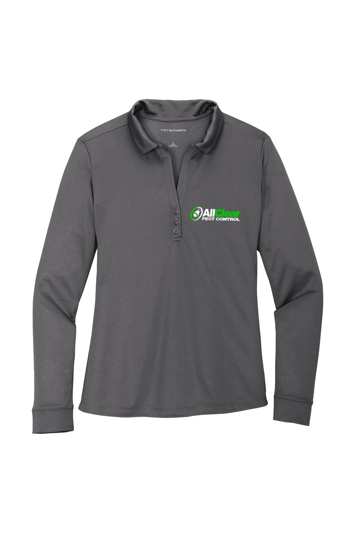 Ladies Silk Touch Performance Long Sleeve Polo