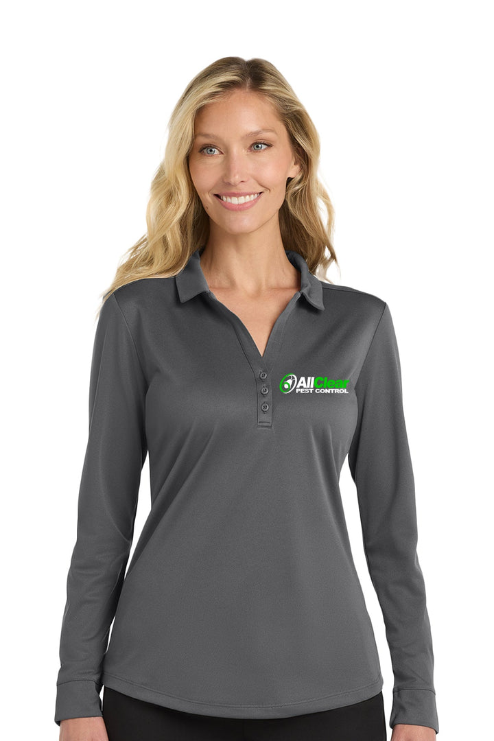 Ladies Silk Touch Performance Long Sleeve Polo