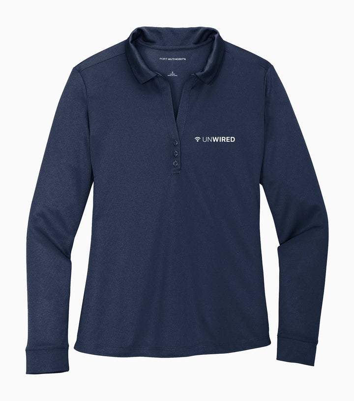 Ladies Silk Touch Performance Long Sleeve Polo