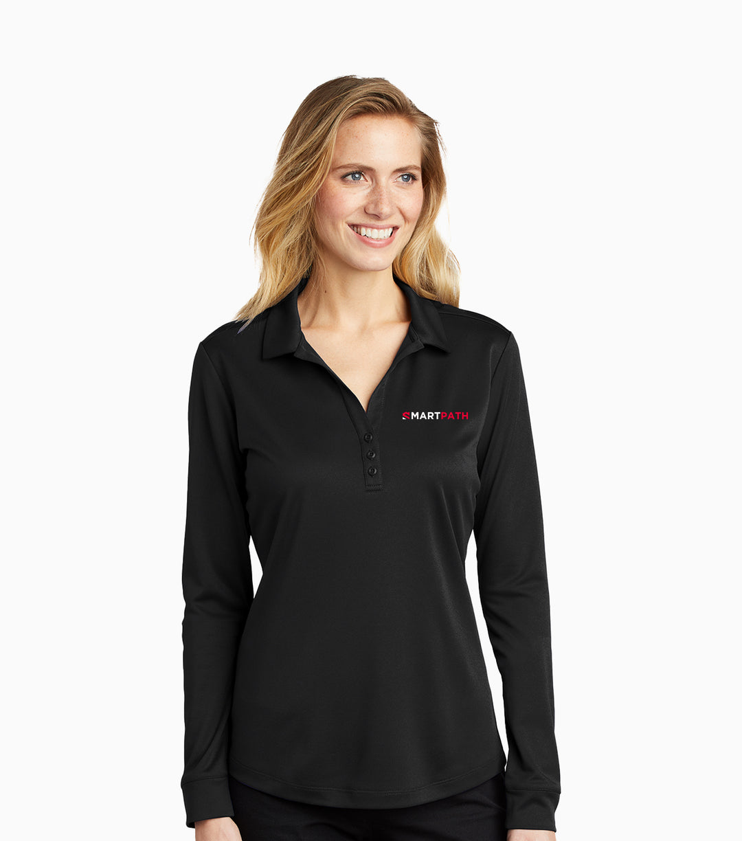Ladies Silk Touch Performance Long Sleeve Polo