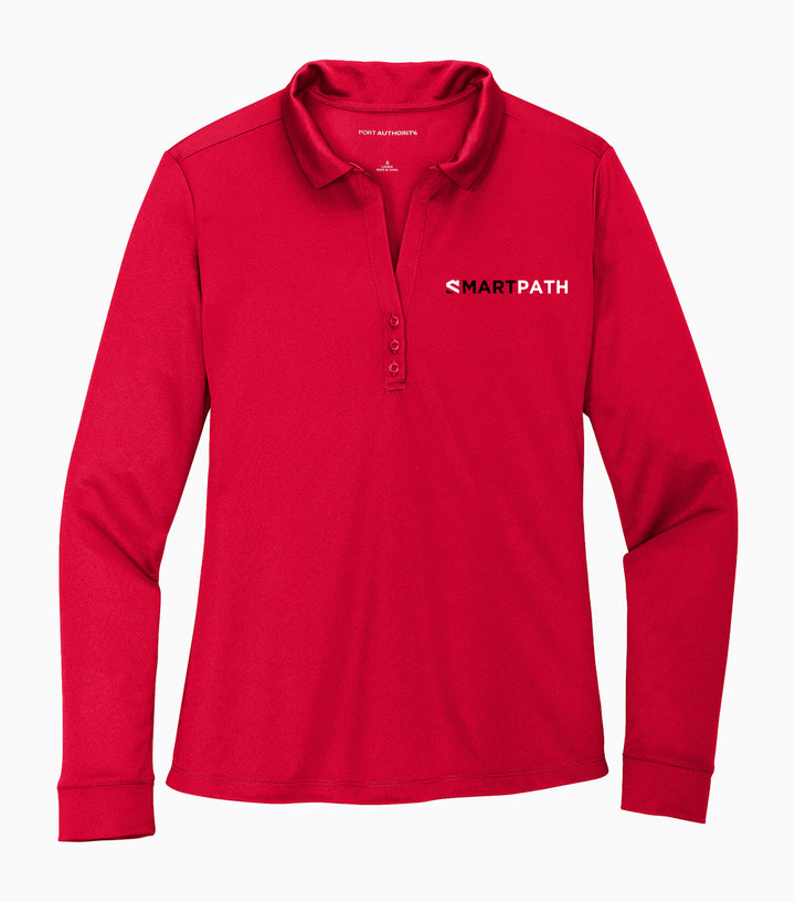 Ladies Silk Touch Performance Long Sleeve Polo