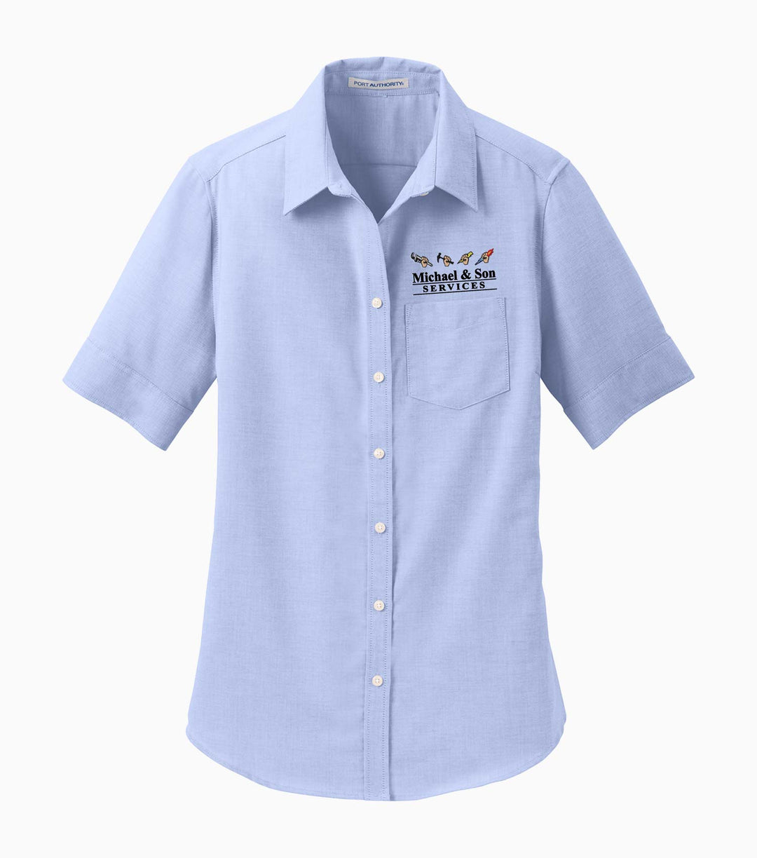 Ladies Short Sleeve SuperPro Oxford Shirt