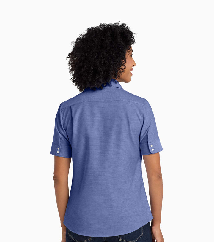 Ladies Short Sleeve SuperPro Oxford Shirt