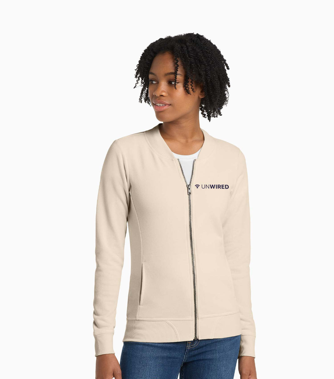 Ladies Lightweight French Terry Bomber