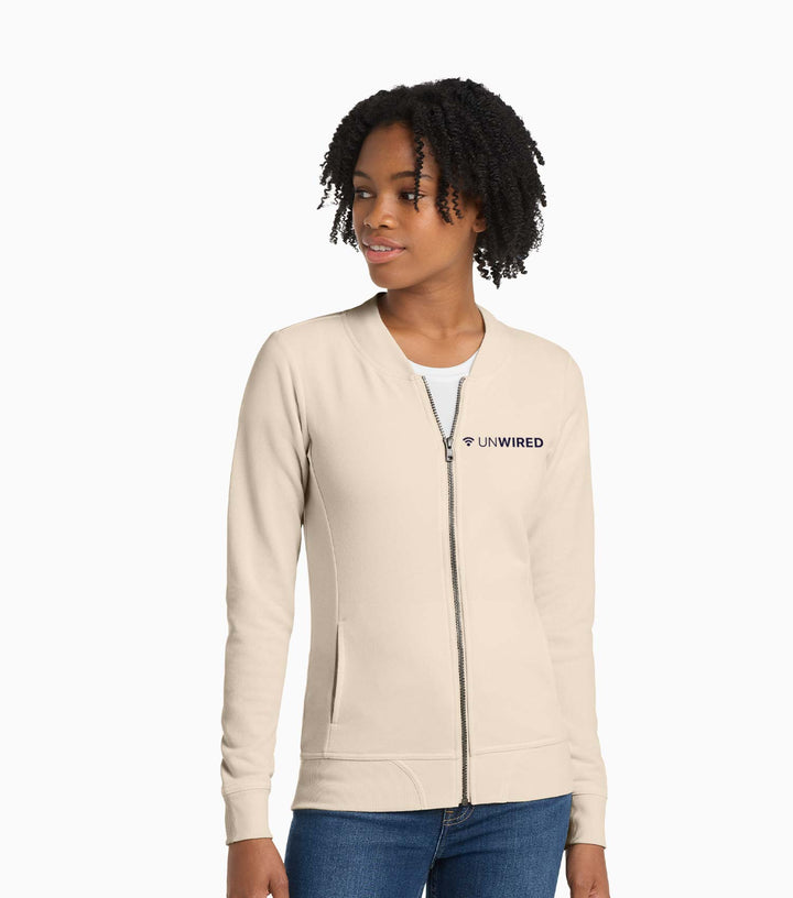 Ladies Lightweight French Terry Bomber