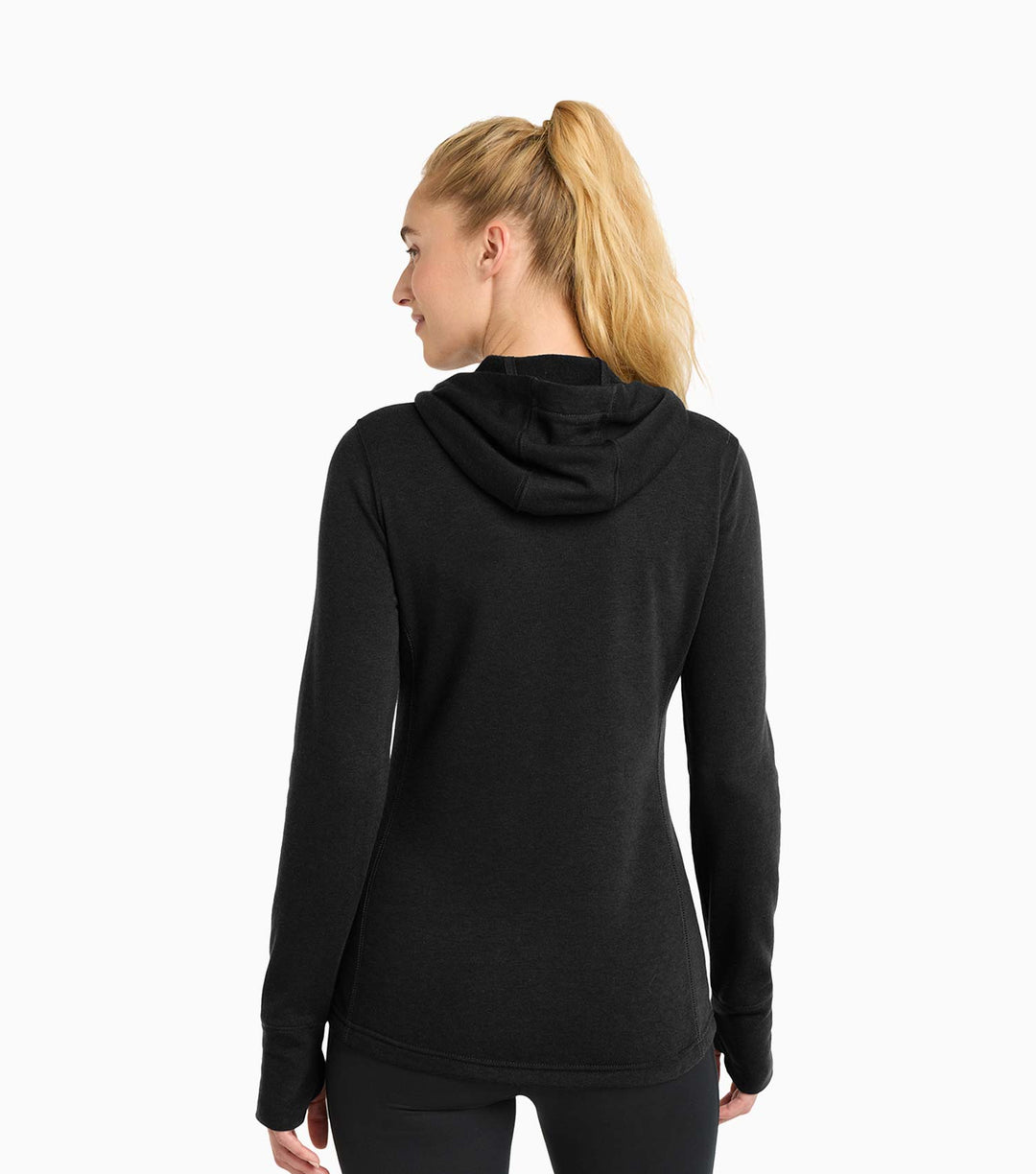 Ladies PosiCharge Tri-Blend Wicking Fleece Hooded Pullover