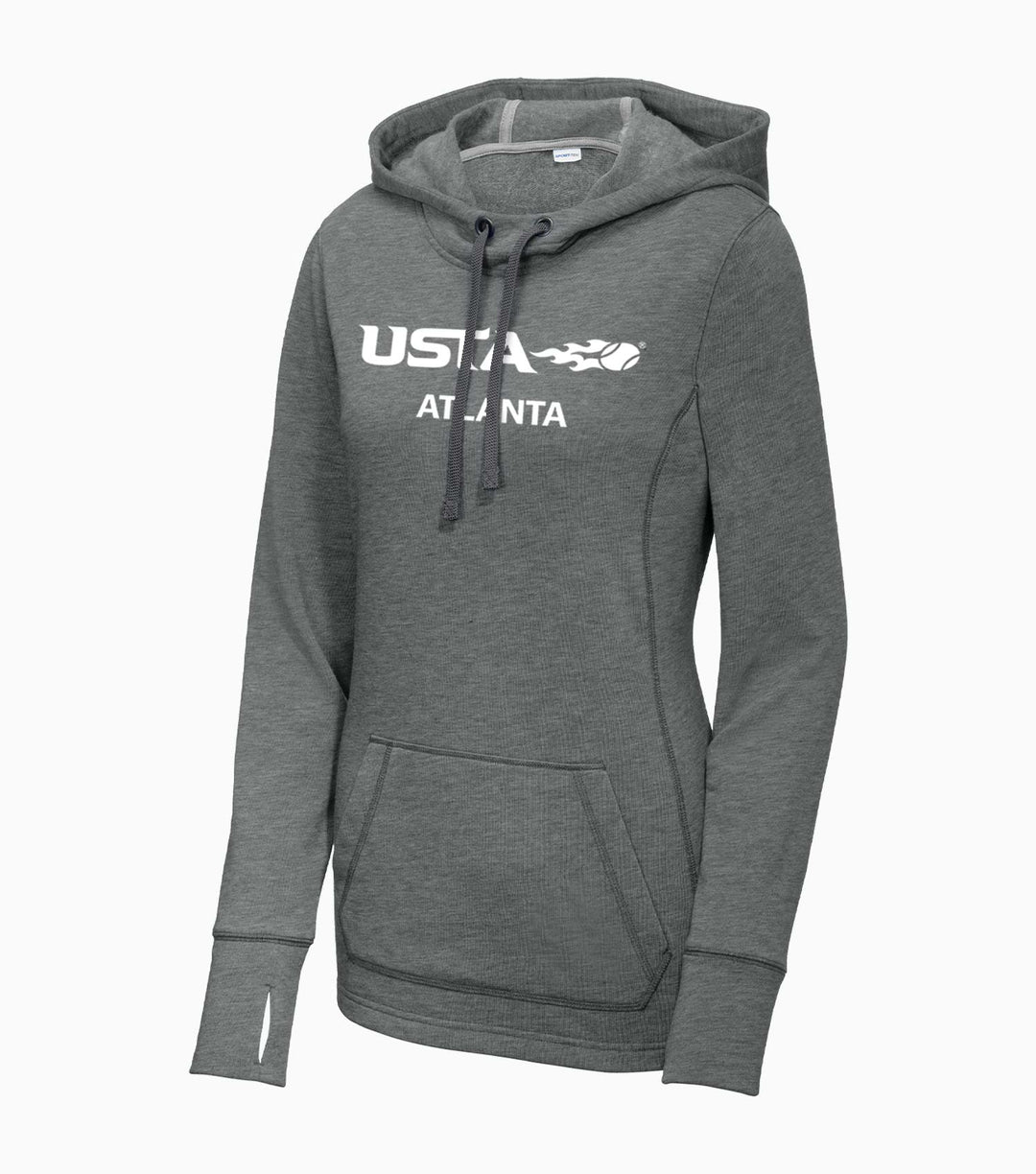 Ladies PosiCharge Tri-Blend Wicking Fleece Hooded Pullover