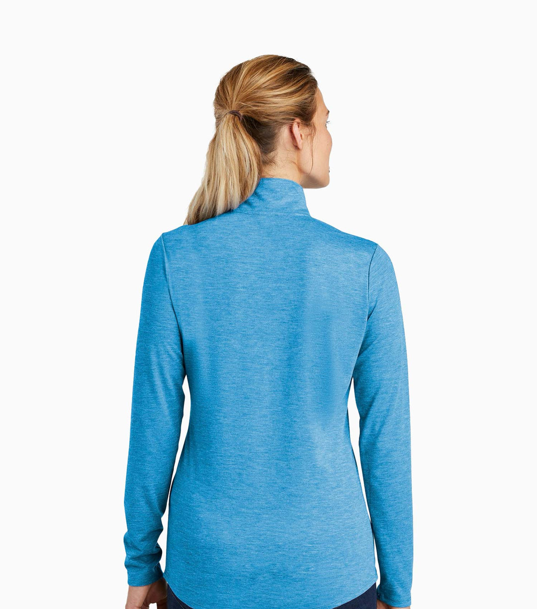 Ladies PosiCharge Tri-Blend Wicking 1/4-Zip Pullover