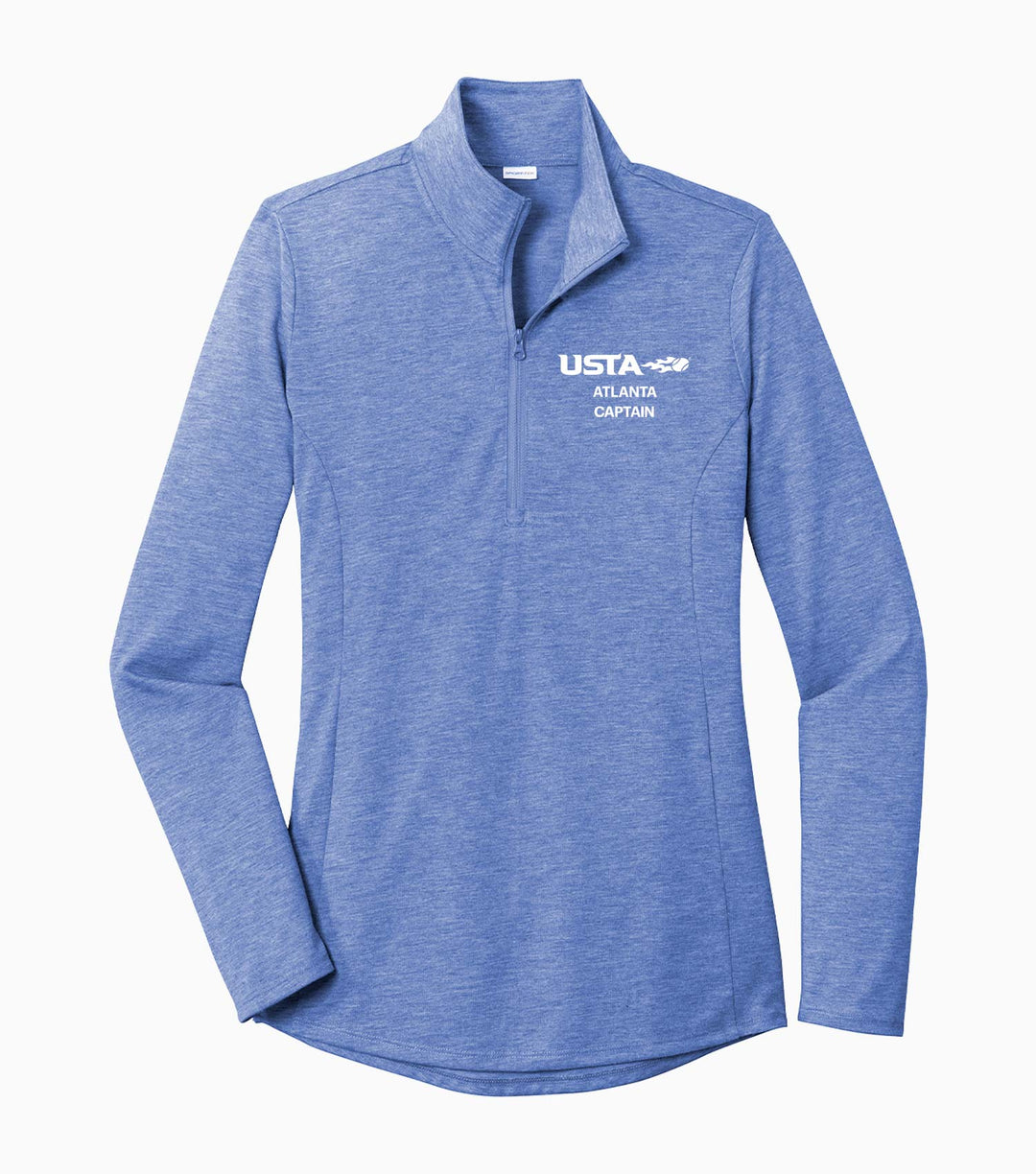Ladies PosiCharge Tri-Blend Wicking 1/4-Zip Pullover