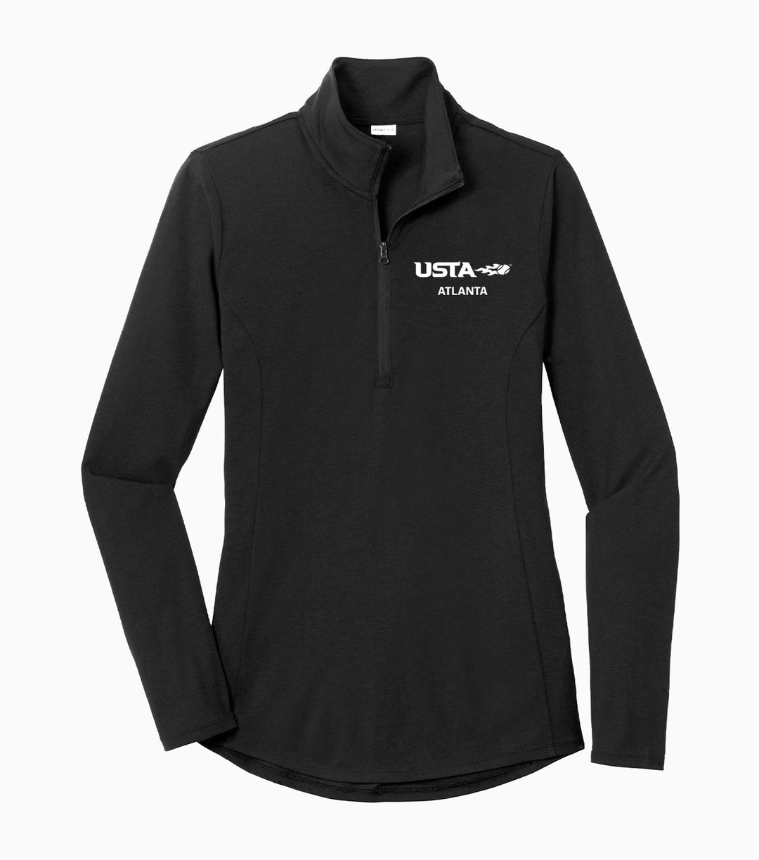 Ladies PosiCharge Tri-Blend Wicking 1/4-Zip Pullover