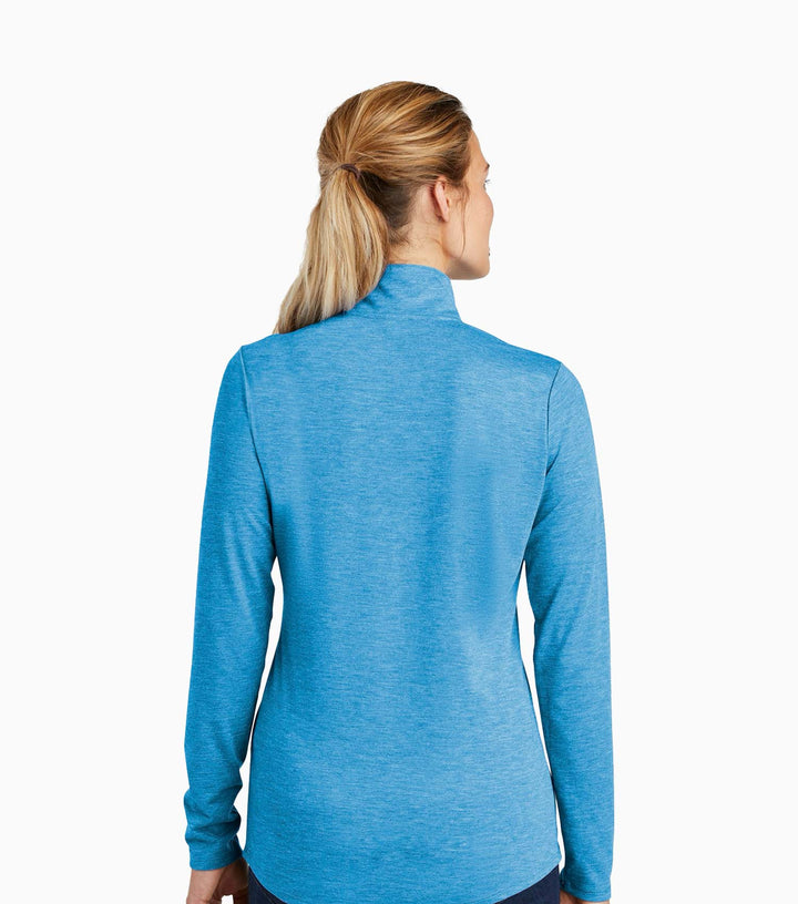 Ladies PosiCharge Tri-Blend Wicking 1/4-Zip Pullover