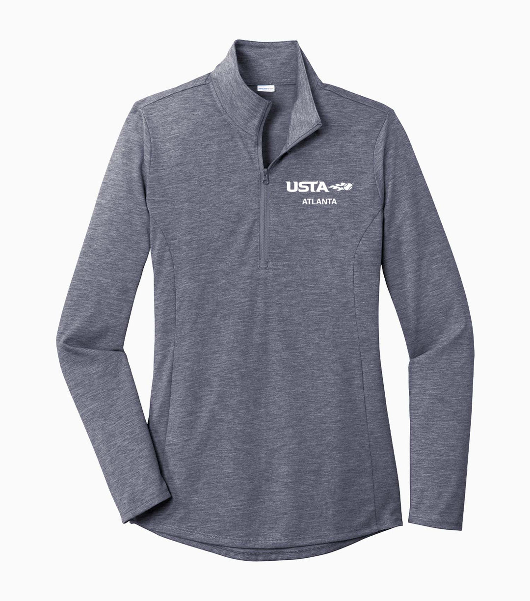 Ladies PosiCharge Tri-Blend Wicking 1/4-Zip Pullover