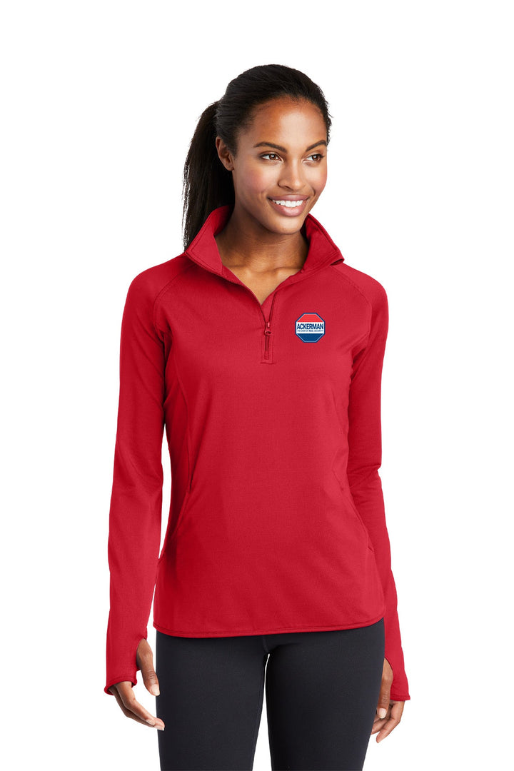 Ladies Sport-Wick Stretch 1/4 Zip Pullover