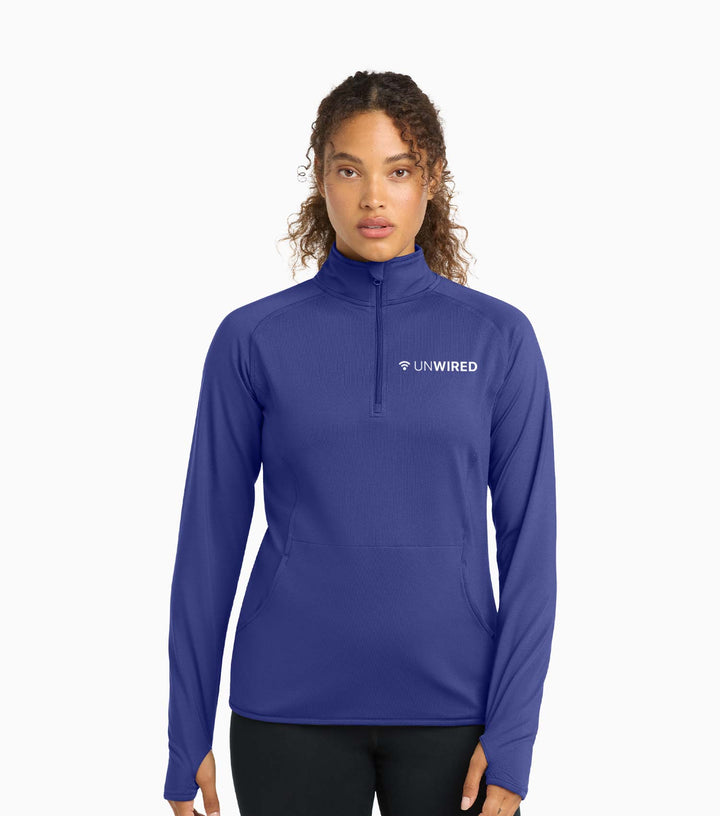 Ladies Sport-Wick Stretch 1/4-Zip Pullover