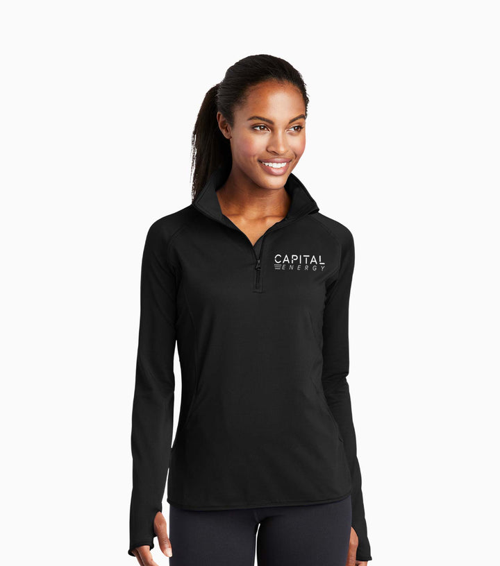 Ladies Sport-Wick Stretch 1/4-Zip Pullover