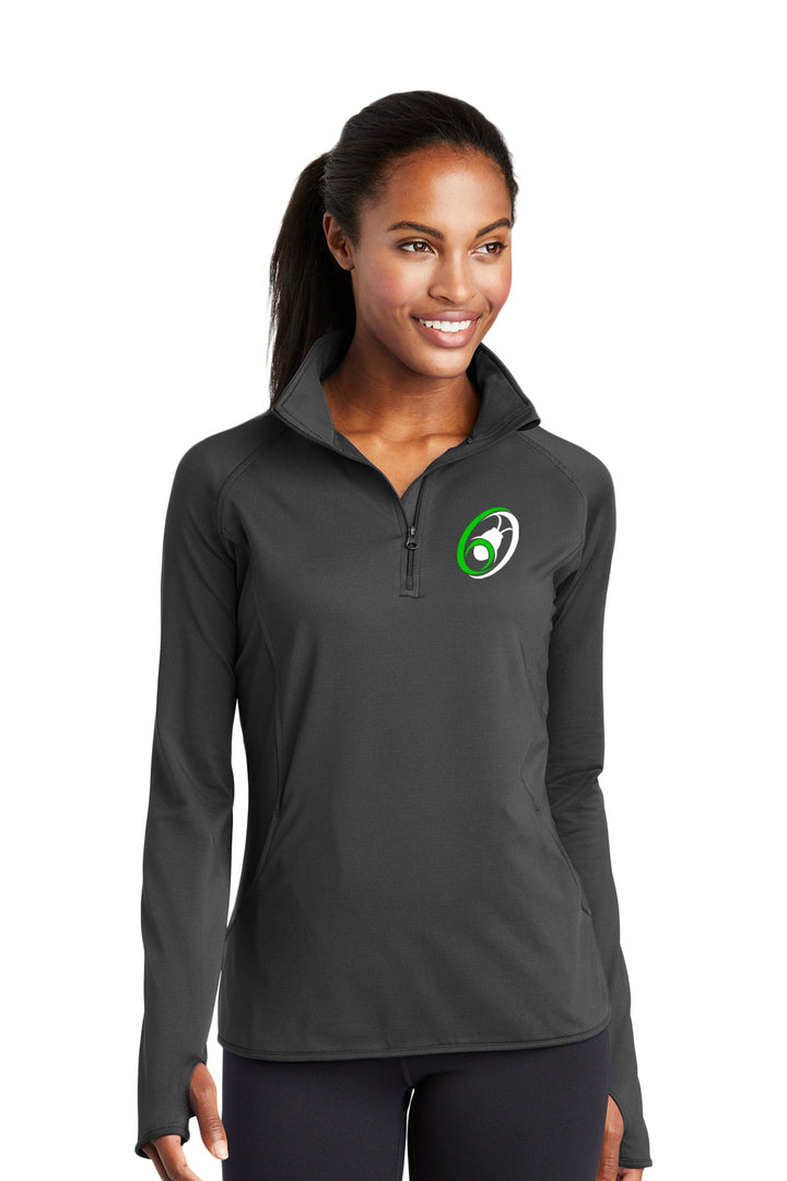 Ladies Sport-Wick Stretch 1/4-Zip Pullover
