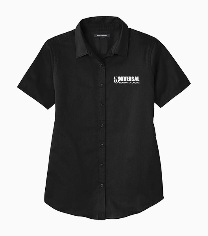 Ladies Short Sleeve SuperPro React Twill Shirt