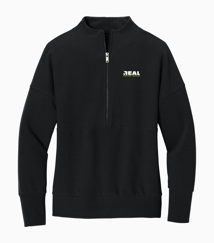 Ladies Linear Texture 1/4-Zip