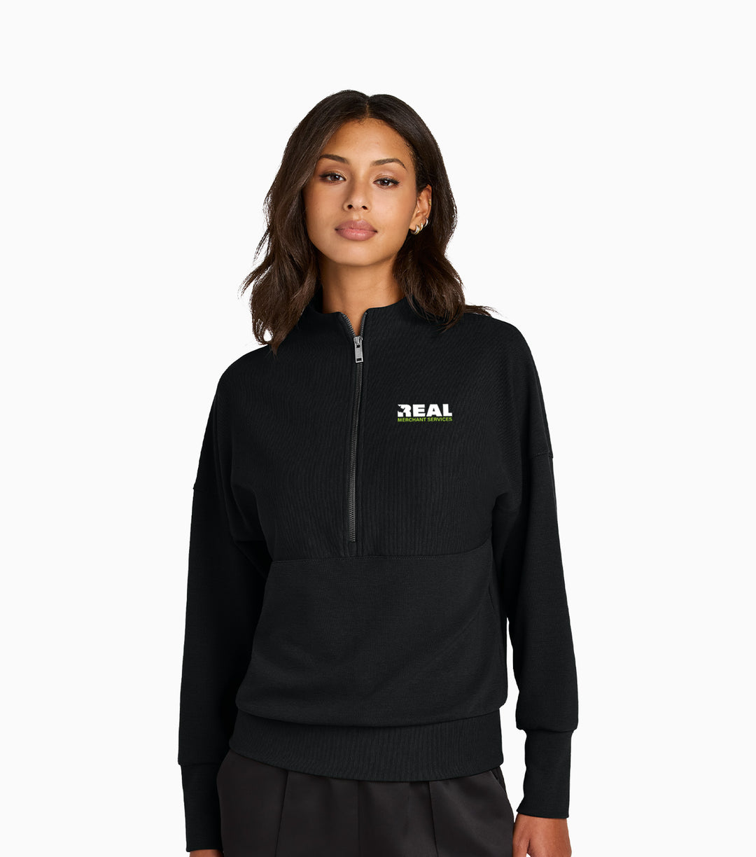 Ladies Linear Texture 1/4-Zip