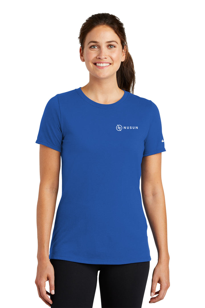 Ladies Dri-FIT Cotton/Poly Scoop Neck Tee