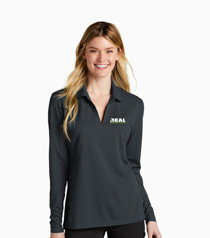 Ladies Dri-FIT Micro Pique 2.0 Long Sleeve Polo