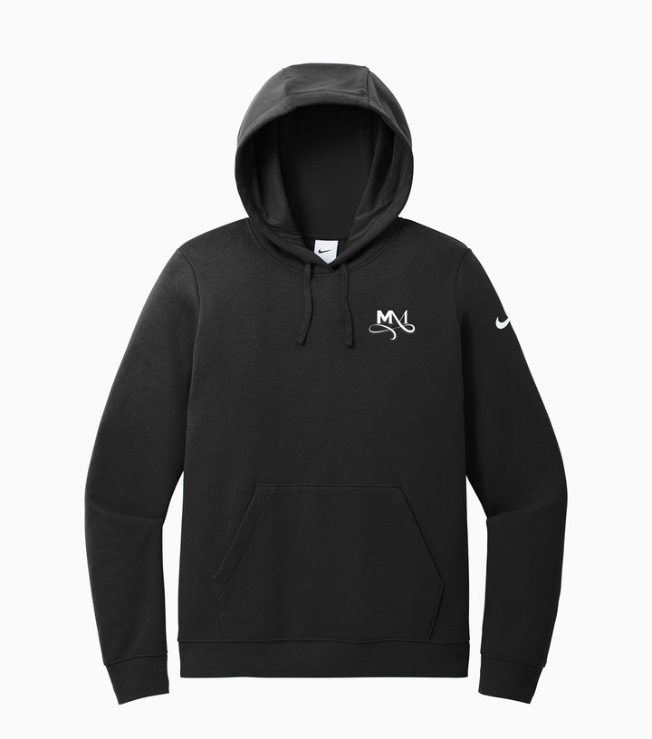Ladies Club Fleece Sleeve Swoosh Pullover Hoodie