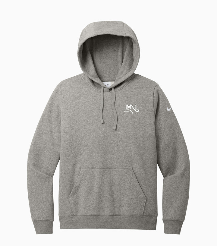 Ladies Club Fleece Sleeve Swoosh Pullover Hoodie