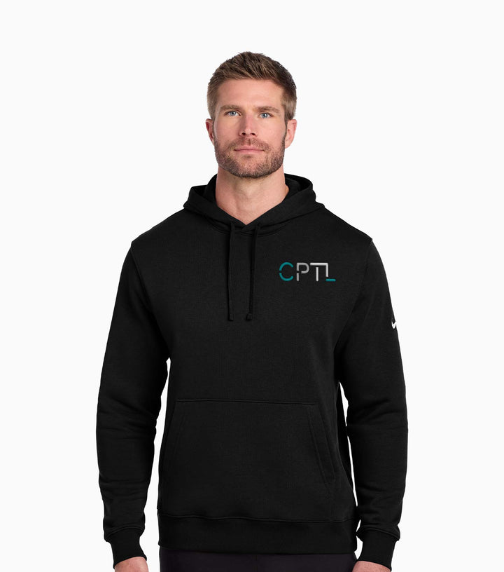 Club Fleece Sleeve Swoosh Pullover Hoodie