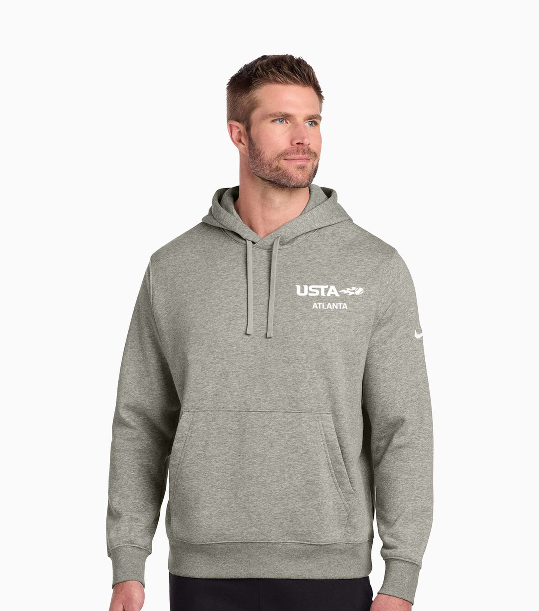 Club Fleece Sleeve Swoosh Pullover Hoodie