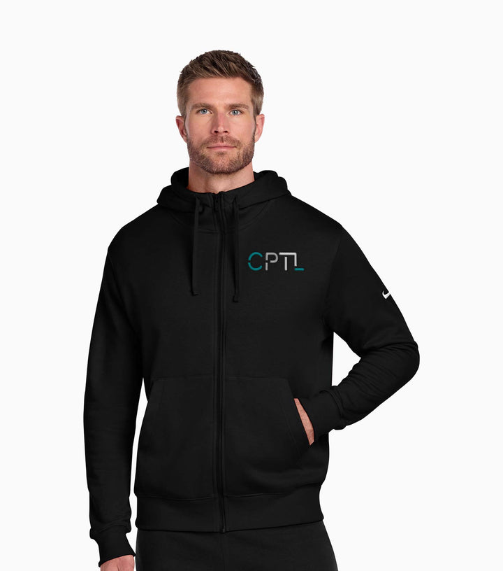 Club Fleece Sleeve Swoosh Full-Zip Hoodie